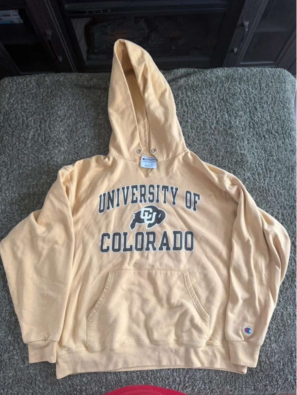 Champion University of Colorado Hoodie Size Large